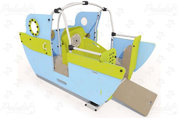 Inclusive Boat J954® playgrounds moving equipment springers image 3d