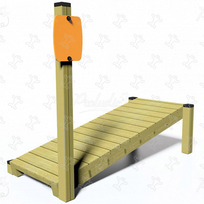 Timber Springboard JPS23 sport and fitness acti’fun trim trails image 3d