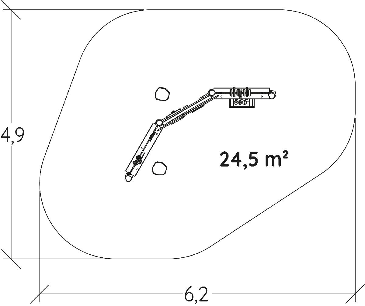 Shop J49108® playgrounds multiplay equipment multi play structures image view from above